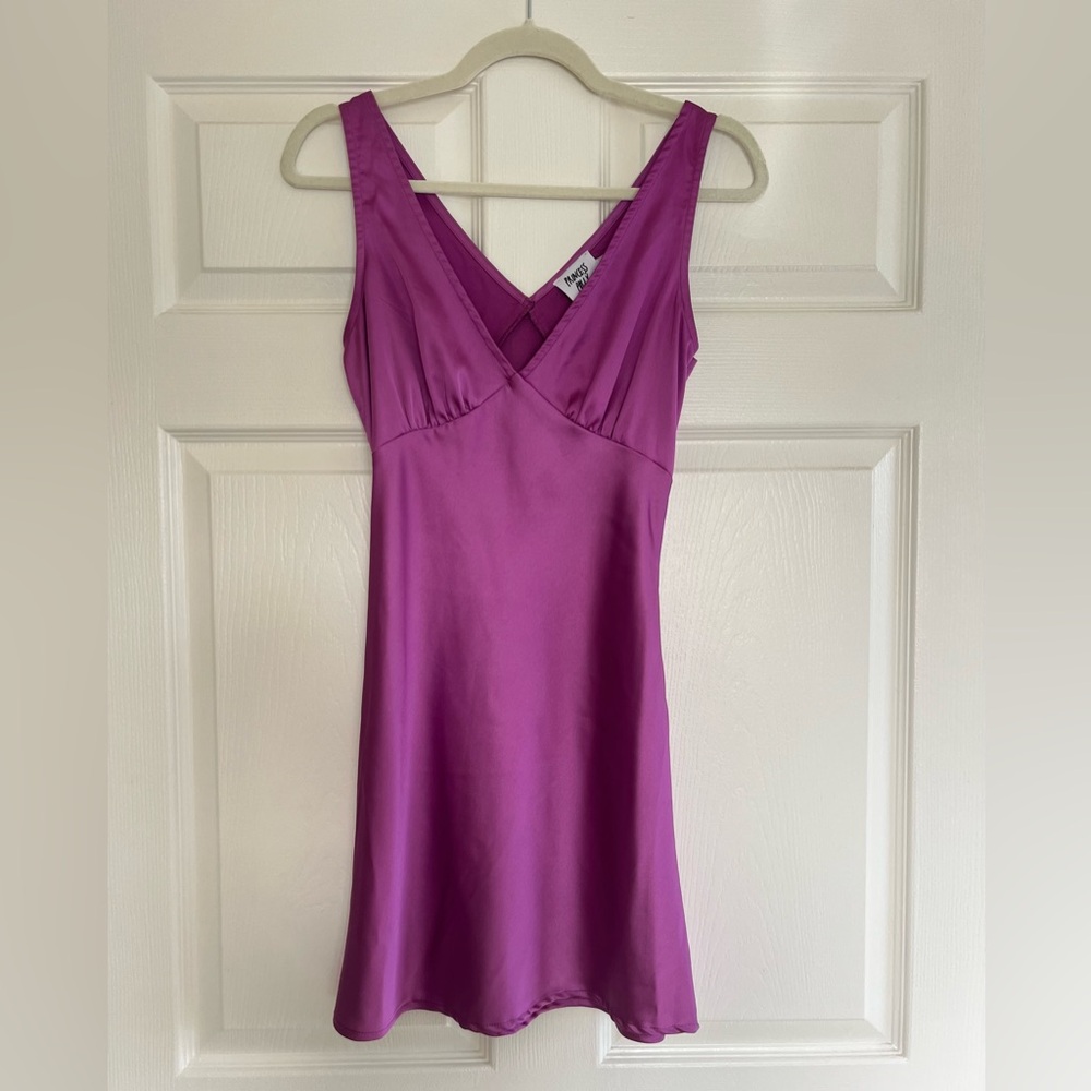Princess Polly Vibrant Purple V-Neck Dress